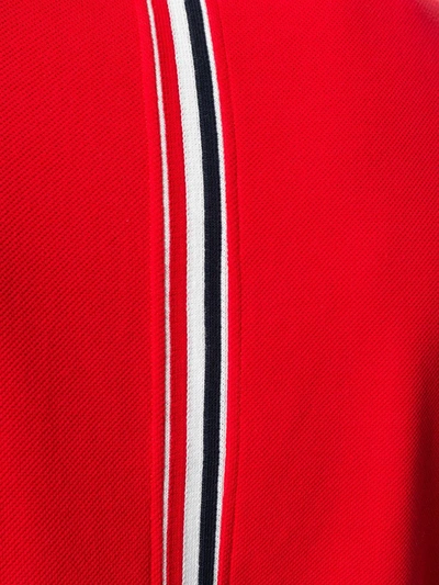 Shop Thom Browne Signature Stripe T-shirt In Red