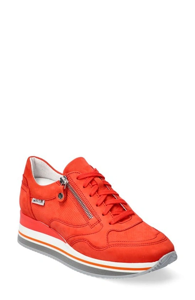 Shop Mephisto Olympia Sneaker In Cranberry