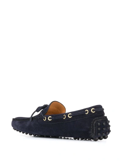 Shop Car Shoe The Original Pebble-sole Loafers In Blue