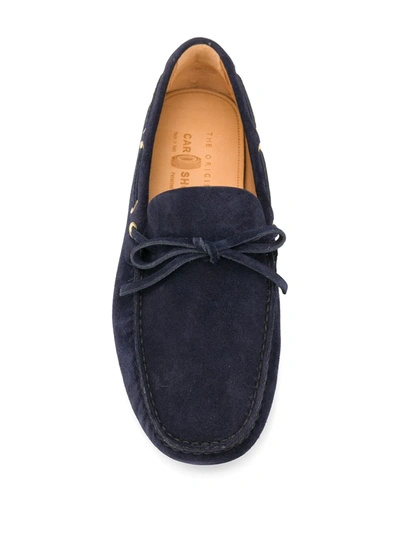 Shop Car Shoe The Original Pebble-sole Loafers In Blue