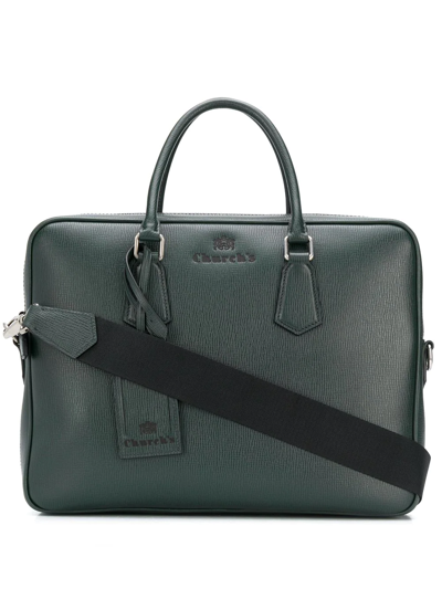 Shop Church's The Craven St James Laptop Bag In Green