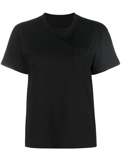 Shop Sacai Flared T-shirt In Black
