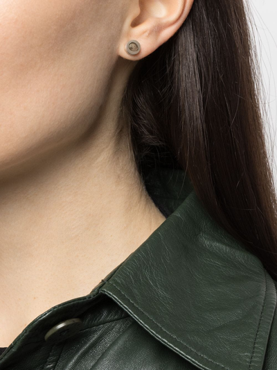 Parts Of Four Diamond-encrusted Single Earring In Silver