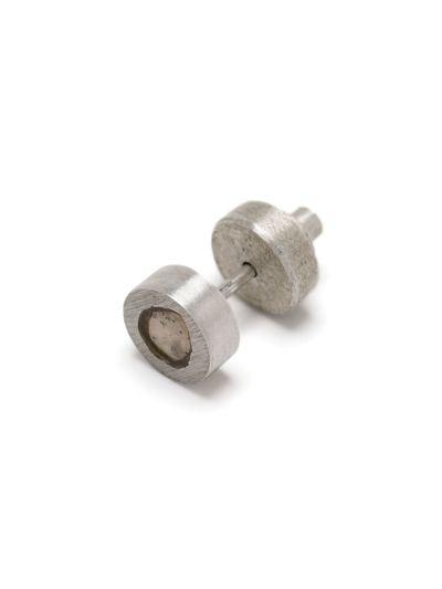 Parts Of Four Diamond-encrusted Single Earring In Silver