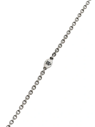 Shop Alexander Mcqueen Divided Skull Necklace In Silver