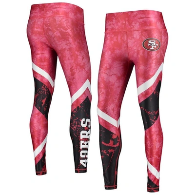 Shop Concepts Sport Scarlet/black San Francisco 49ers Dormer Knit Sublimated Leggings