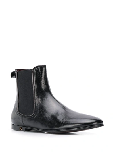 Shop Dolce & Gabbana Ankle Chelsea Boots In Black