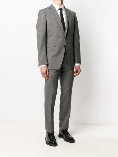 Shop Tom Ford Checked Two-piece Suit In Grey