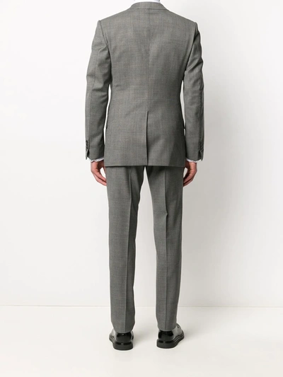 Shop Tom Ford Checked Two-piece Suit In Grey