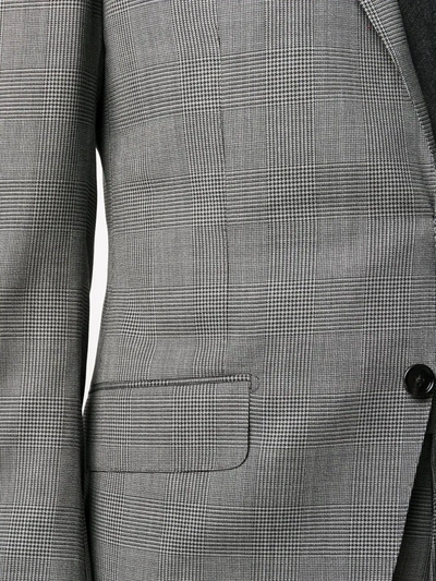 Shop Tom Ford Checked Two-piece Suit In Grey
