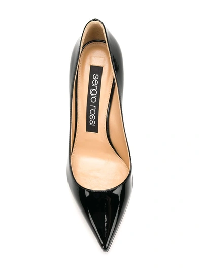 Shop Sergio Rossi Godiva 90mm Pumps In Black