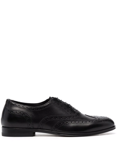 Shop Scarosso Judy Lace-up Brogues In Black