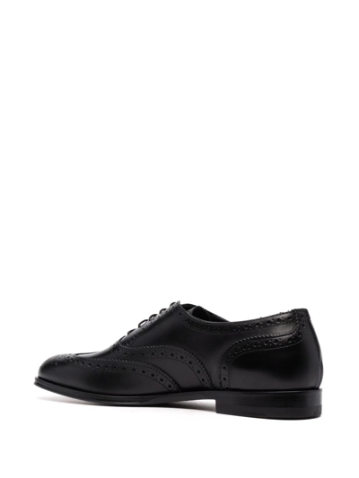 Scarosso Judy Lace-up Leather Brogues In Black