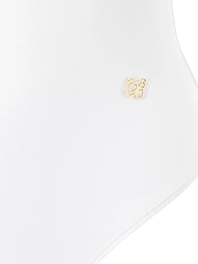 Brigitte One Shoulder Swimsuit In White