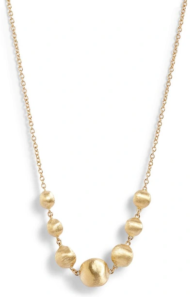 Shop Marco Bicego Africa 18k Gold Frontal Necklace In Yellow Gold