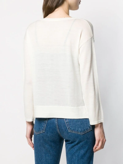 Shop Sottomettimi Fine Knit Cardigan In White