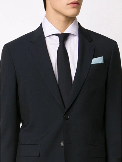 Brunello Cucinelli Satin-finish Pointed-tip Tie In Blue
