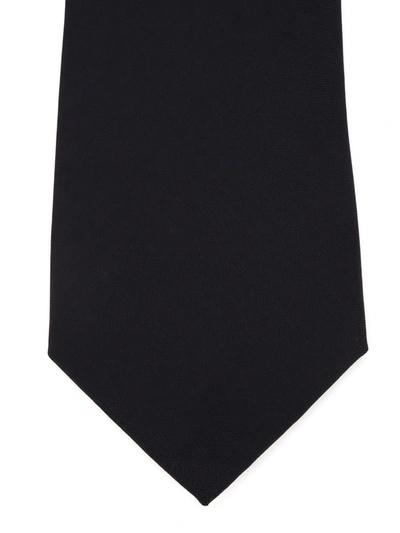 Brunello Cucinelli Satin-finish Pointed-tip Tie In Blue