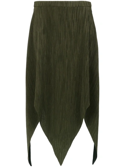 Shop Olympiah Laria Midi Skirt In Green