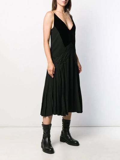 Shop Givenchy Flared Slip Dress In Black