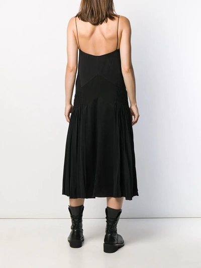 Shop Givenchy Flared Slip Dress In Black