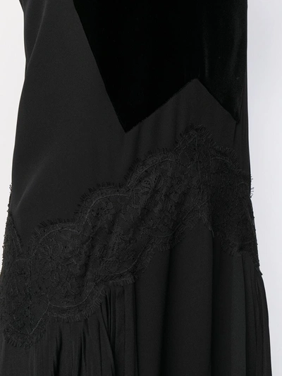 Shop Givenchy Flared Slip Dress In Black