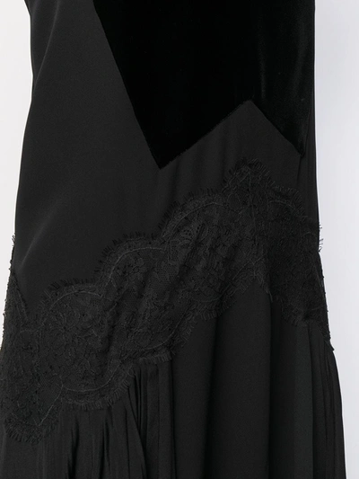 GIVENCHY FLARED SLIP DRESS - 黑色