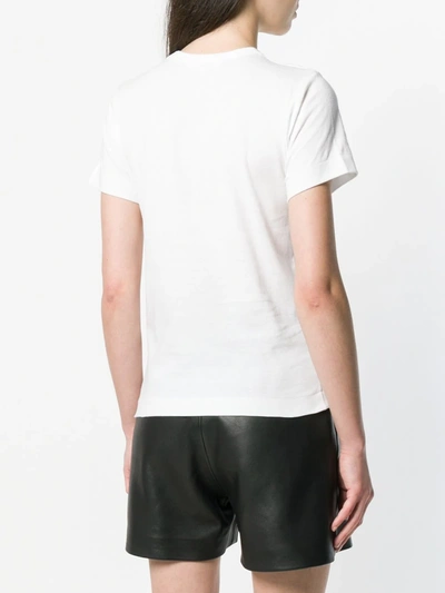 Comme Des Garçons Play Comme Des Garcons Play White Camo Double Heart T-shirt In White
