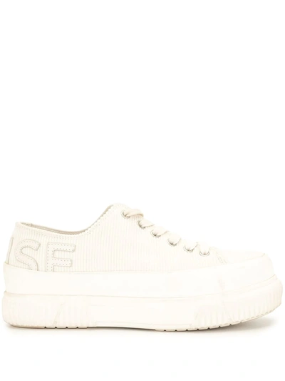 Monse X Both Corduroy Platform Sneakers In Neutrals