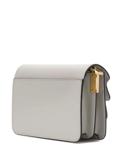 Shop Marni Trunk Shoulder Bag In Grey