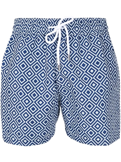 Shop Frescobol Carioca Angra Swim Shorts In Blue