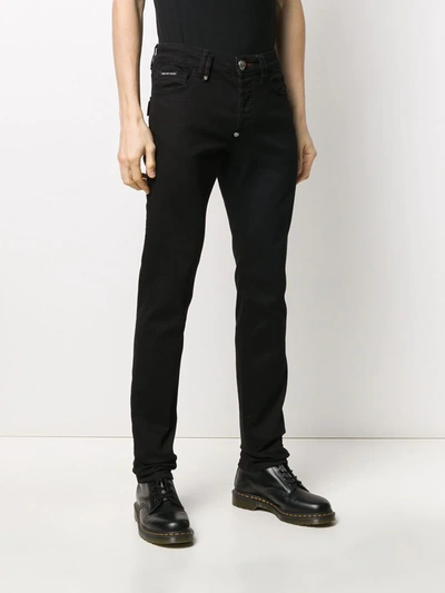 Shop Philipp Plein Mid-rise Skinny Jeans In Black