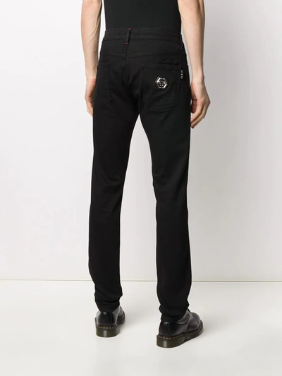 Shop Philipp Plein Mid-rise Skinny Jeans In Black