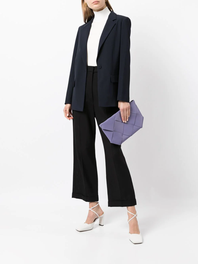 Shop Paule Ka Single-breasted Blazer In Blue