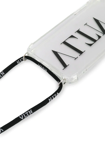 Valentino Vltn Iphone 11 Pro Max Lanyard Case In Neutrals