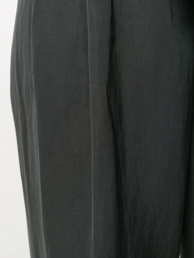 Pre-owned Lanvin 2006 Wide Leg Trousers In Grey