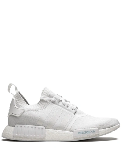 Shop Adidas Originals Nmd_r1 Primeknit Sneakers In White