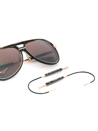 Shop Dita Eyewear Interchangeable Temple Sunglasses In Black