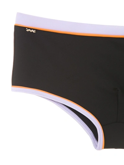 Amir Slama Panelled Trunks In Black