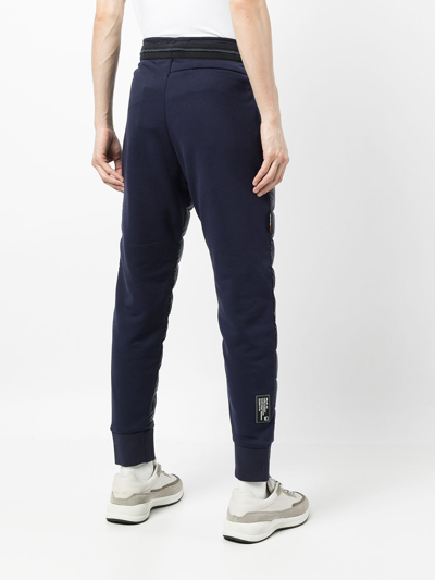 Shop Polo Ralph Lauren Quilted-finish Padded Sweatpants In Blue