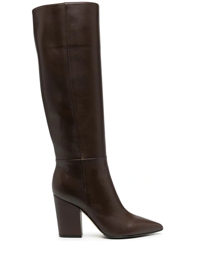 Shop Sergio Rossi Sergio Knee-length Boots In Brown
