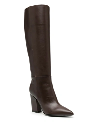 Shop Sergio Rossi Sergio Knee-length Boots In Brown