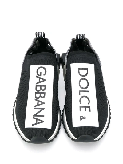 Shop Dolce & Gabbana Logo Printed Sneakers In White