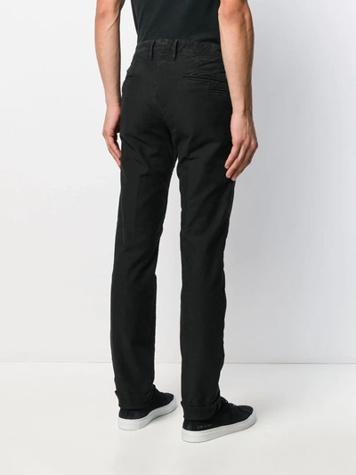 Shop Incotex Slim-fit Trousers In Black