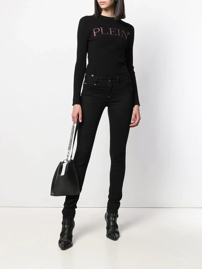 Philipp Plein Low-rise Skinny Jeans In Black