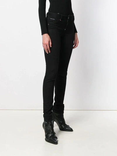 Philipp Plein Low-rise Skinny Jeans In Black