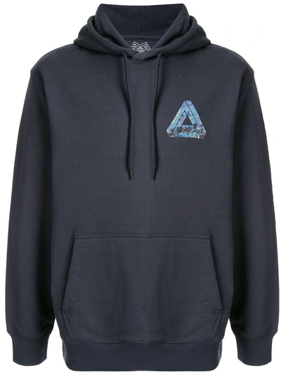 Shop Palace La Logo-print Hoodie In Blue