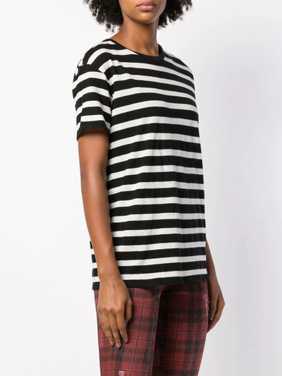 Shop R13 Striped T-shirt In Black