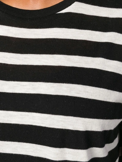 Shop R13 Striped T-shirt In Black