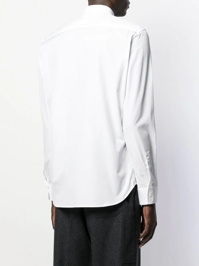 Shop Maison Margiela Classic Cotton Shirt In White